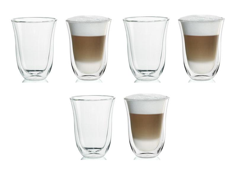 DeLonghi Doppelwandiges Thermoglas Latte Macchiato 2er Set ...